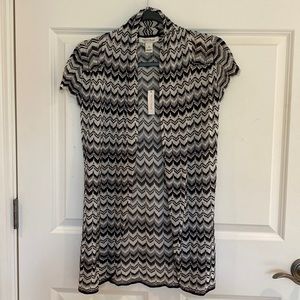 White House | Black Market Cap Sleeve Cardigan Sweater